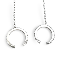 Earrings - cuff Silver